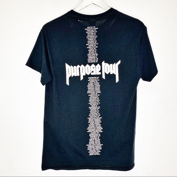 Justin Bieber Distressed Purpose Tour Concert Tee - Picture 6 of 7